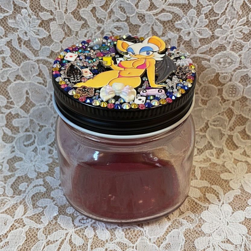 Diva Pink Glass Jar