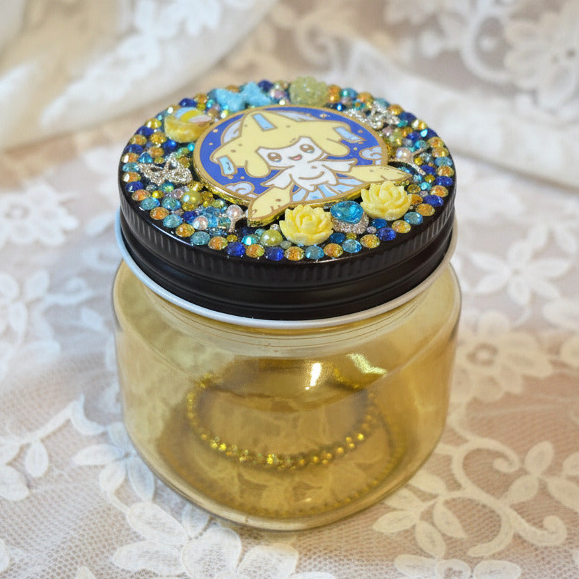 Yellow Star Angel Glass Jar