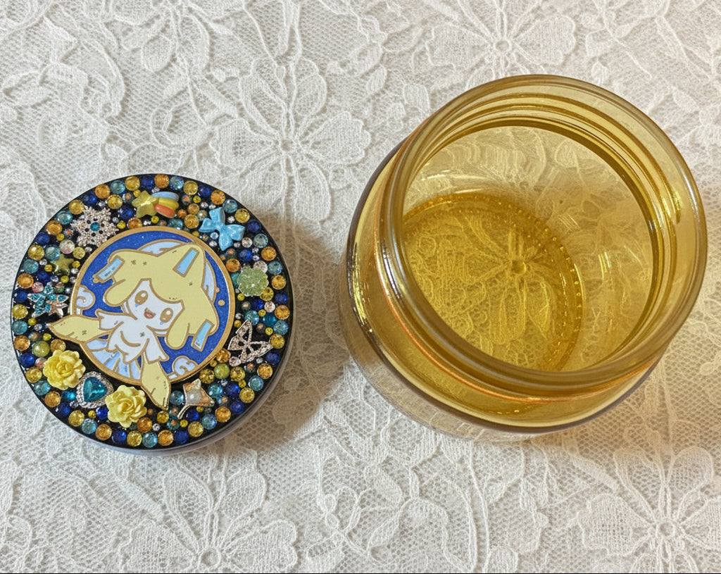 Yellow Star Angel Glass Jar